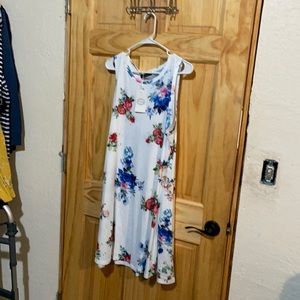 White floral dress